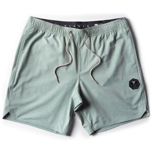 VISSLA Men's Swim Trunks / Board Shorts in Light Heathered Green Size Medium